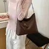 Bolso Bandolera Retro Nuevo 2026, Bolso de Hombro Casual y Versátil, Bolso Tote Tejido Grande para Mujer para el Trabajo