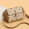 Bolso Retro Texturizado para Mujer 2023 Nuevo Elegante Pequeño Cuadrado para Viajes Moda Estampado Versátil Bolso de Hombro Cruzado