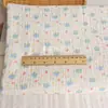 Conto de fadas da floresta, veado e cordeiro pastoris, tecido crepe de três camadas, roupa justa para bebês e crianças pequenas, tecido para babador e manta