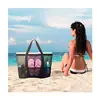 Bolsa de Praia Transfronteiriça Grande Capacidade Rede Bolsa de Natação Multifuncional Viagem Portátil Bolsa de Ombro Bolsa de Praia Armazenamento de Roupa de Banho