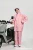 Poncho eléctrico para coche de PVC de moda individual doble protección ambiental sin olor material Morandi impermeable