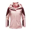 Jaqueta outdoor masculina e feminina três em um duas peças outono e inverno acolchoada com plumas, impermeável, respirável, traje de esqui