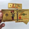 Personagens Clássicos de Desenho Animado Pateta Mickey Mouse Pato Donald Folha de Ouro Notas Bancárias Comemorativas Coleção Lembrança Transfronteiriço