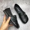 Zapatos planos para mujer sin cordones, punta fina, colección otoño 20256, suela suave, antideslizantes, cómodos, punta profunda, punta cuadrada, planos, zapatos pequeños de piel para mujer
