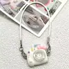 Pingente Chaveiro Câmera Fofa Desenho Animado Chaveiro de Estudante Bolsa de Casal Pequeno Presente Pingente Popular Pingente de Carro