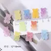 Arte de Unha Degradê Imitação Ursinho Gummy Decoração 3D Resina Gelatinosa Acessórios Adesivos de Unha Strass Atacado