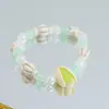 Mais Vendido no Sudeste Asiático: Pulseira de Contas Trituradas com Tema de Elefante para Mulheres, Design de Nicho, Pulseira Colorida Doce Estilo Floresta Atacado