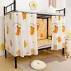 Cortina de Cama de Dormitório Cortina Blackout Pano de Bloqueio para Beliche Superior e Inferior Dormitório de Estudante Universitário Tenda para Cama de Solteiro Cortina Divisória para Beliche Superior