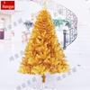 Luxo Criptografado Decorações Da Árvore De Natal Pacote Da Árvore Nua 1,5/1,8/2,1/2,4 m Ouro