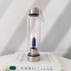 Amazon Venta Caliente Transfronteriza Columna de Cristal Natural Cristal de Vidrio Botella Gema Energética Cristal de Vidrio Impreso