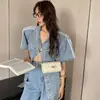 Bolso de Cadena Romboidal de Piel de Vaca Pequeño Bola Dorada Mini Bolso Cuadrado Pequeño 2024 Nuevo Bolso de Hombro Cruzado Versátil Bolso Pequeño Piel Genuina