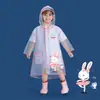 Impermeable transparente de dibujos animados para niños, poncho de lluvia para estudiantes de preescolar y primaria, niños y niñas, niños pequeños, niños, especialmente diseñado para uso escolar, impermeable