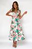 25 Anos Novo Amazon Estação Independente Transfronteiriça Europeia e Americana Verão Estampado Floral Costas Elásticas Costas Nuas Vestido 22091