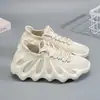 Novo Tênis Feminino de Verão Flyknit Polvo Coco Estilo Coreano Versátil Sapato Meia Esportivo Casual Tendência Pai