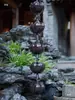Cadena de Lluvia Estilo Patio Chino, Cadena de Drenaje, Cadena de Lluvia Estilo Techo Japonés, Cadena de Lluvia Morada, Campana de Lluvia, Carrillón de Viento, Canaleta de Lluvia