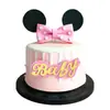 Pastel del Año del Rata para Niños Ratón del Zodiaco Bebé Luna Llena Decoración 100 Cumpleaños Adornos de Mickey Minnie Mouse Juguete