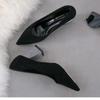Zapatos Individuales de Tacón de Bloque con Lentejuelas de Punta Versátil de Primavera para Mujer Ol Lugar de Trabajo Tacones Altos Versátiles Zapatos de Trabajo Venta al por Mayor