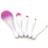Yicolor nuevo 5 cintura pequeña piruleta profesional suave juego de brochas de maquillaje barril de almacenamiento de brochas herramientas de belleza