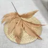 Grande Venda Processamento Cor Café Materiais Florais para Salão de Casamento Arranjo de Flores de Teto
