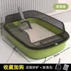 Caixa de Areia para Gatos Semi-Fechada de Parede Alta Extra Grande, Vaso Sanitário para Gatos Espessado com Pá de Areia, Suprimentos para Pets Direto do Fabricante