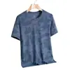 Camiseta de Manga Corta de Seda Helada para Hombre Verano Talla Grande Holgada Camuflaje Manga Corta Running Deportes Fitness Secado Rápido Camiseta de Media Manga