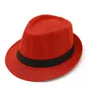 Sombrero de Copa de Lino Transfronterizo, Sombrero de Jazz Británico, Sombrero de Panamá de Ala Ancha, Sombrero Decorativo de Atmósfera Mágica para Actuaciones en Escenario
