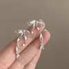 Pendientes de Lazo de Gama Alta, Joyería Elegante de Hada, Pendientes de Diseño de Nicho de Gama Alta, Modernos y Versátiles