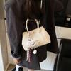Bolsa Balde Simples Elegante de Mão Bolsa de Ombro Feminina Estilo Coreano para Trabalho e Deslocamento 2025 Nova Bolsa Transversal Fashion