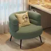 Sillón Sofá Perezoso de Lana de Cordero Bobo a la Moda para Sala de Estar, Dormitorio o Vestidor, Sillón Individual de Tocador