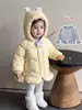 Ropa de Algodón para Bebé Niña Chaqueta Cálida Dulce de Invierno Conjunto Estilo Coreano para Niñas Ropa de Invierno Versátil Moda Capa Base Ropa Infantil