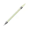 Plumón para Dotting de Uñas Pluma de Cera para Recoger y Retirar Pedrería, Pluma de Cera de Doble Punta para Punteado de Cristales, Herramienta de Pluma Decorativa Adhesiva para Pedrería