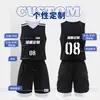 Traje de Baloncesto Americano de Doble Cara de Fábrica en stock Impresión Hombres y Mujeres Estudiante Adulto Venta al por Mayor Ropa Deportiva Traje de Baloncesto
