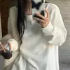 Camiseta interior de terciopelo para mujer otoño e invierno estilo occidental engrosada cálida de manga larga camiseta interior suelta de longitud media top para apilar