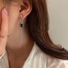 925 agulha de prata geométrica irregular corrente tassel brincos coreanos ins cool estilo distinto brincos elegantes para as mulheres
