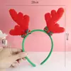 Natal hairband chifres hairpin chapéu bola de cristal mousse bola bolo vestir velho folhas grama anel cozimento plug-in
