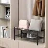 Estante de Almacenamiento Multifuncional Simple Zapatero Doméstico Interior Puerta Zapatero a Prueba de Polvo Almacenamiento Multicapa Ahorro de Espacio Balcón