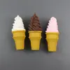 Ímã de Geladeira de Sorvete Simulada, Brinquedo de Comida Sobremesa Simulada, Adereços de Modelo de Casquinha de Sorvete, Enfeites Decorativos para Loja de Sorvetes