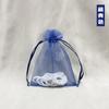 Bolsa de hilo en stock color liso bolsa de caramelo embalaje de regalo cosmético bolsa de malla prueba joyería bolsa de organza
