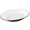 Plato de Melamina Oval Imitación Porcelana Plástico Plato de Pescado Plato Hondo Plato para Saltear Plato para Fondue Plato para Barbacoa Platos Fríos Comercial