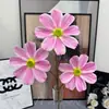Flor de Gesang Impresa en 3D Margarita Flor Artificial Decoración del Hogar Arreglo de Boda Flor del Jardín de Monet Material de Flor Decoración Suave Flor Artificial