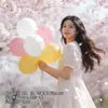 Balões de látex flutuantes coloridos em formato de macaron para festas de aniversário infantis, adereços para fotos em parques ao ar livre no atacado