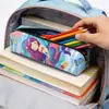 2026 Nuevo Modelo Estuche Cilíndrico con Diseño de Sirena, Estuche de Lápices con Estampado Completo No Repetitivo, Bolsa de Lápices Simple, Suministro Directo del Fabricante