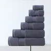Suministro exclusivo transfronterizo de juegos de toallas de algodón puro y toallas de baño para uso diario en hoteles y hogares, absorbentes y suaves, venta al por mayor en caja de regalo, se pueden bordar con logotipo