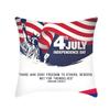 Nueva Almohada Transfronteriza del Día de la Independencia de EE. UU. Estatua de la Libertad Cabeza Blanca Águila Marina Estampada Felpa Almohada para Sofá Venta al por Mayor