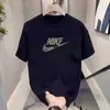 Comércio Exterior Atacado Camiseta de Algodão Pesado Manga Curta Masculina Verão Nova Marca Tendência de Alta Qualidade Gola Redonda Solta Camiseta Tendência