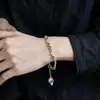 Pulseira Colorida de Flores de Sorvete com Contas Estilo Doce para Mulheres, Joia Redonda com Contas Estilo Ins Personalizada Estilo Princesa Presente para Namorada
