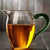 Venta al por mayor de fábrica Taza de feria de vidrio Mar de té resistente al calor juego de té kung fu vajilla de té espesada accesorios para ceremonia del té juego para el hogar