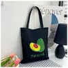 Bolsa de lona estudantil moderna estilo coreano, sacola de compras estilo japonês com desenho animado, bolsa transversal para livros de grande capacidade