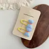 Grampo de Cabelo Flor Xadrez Geométrico BB Clip Menina Doce Han Feng Acessórios de Cabelo Frescos para Crianças Grampo para Franja Clipe Lateral para Mulheres