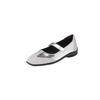 Ballet deportivo rígido y suave ~ Zapatos Mary Jane cómodos de suela gruesa de 25 cm con tacón medio y costuras de piel de oveja con velcro